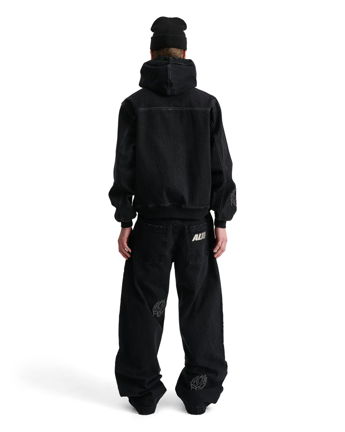 Alis Wilk hue sort uld One Size