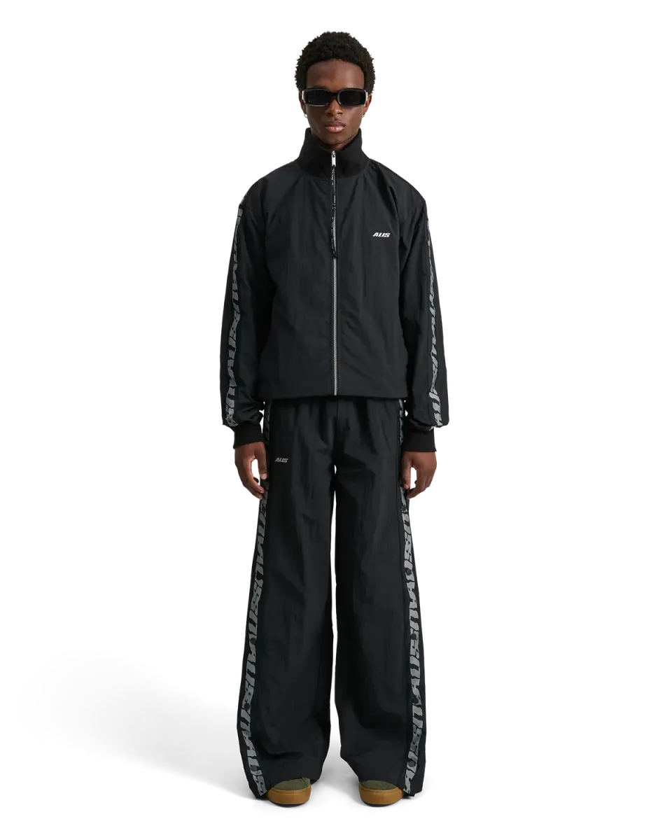 Alis Abbate løs track top sort nylon