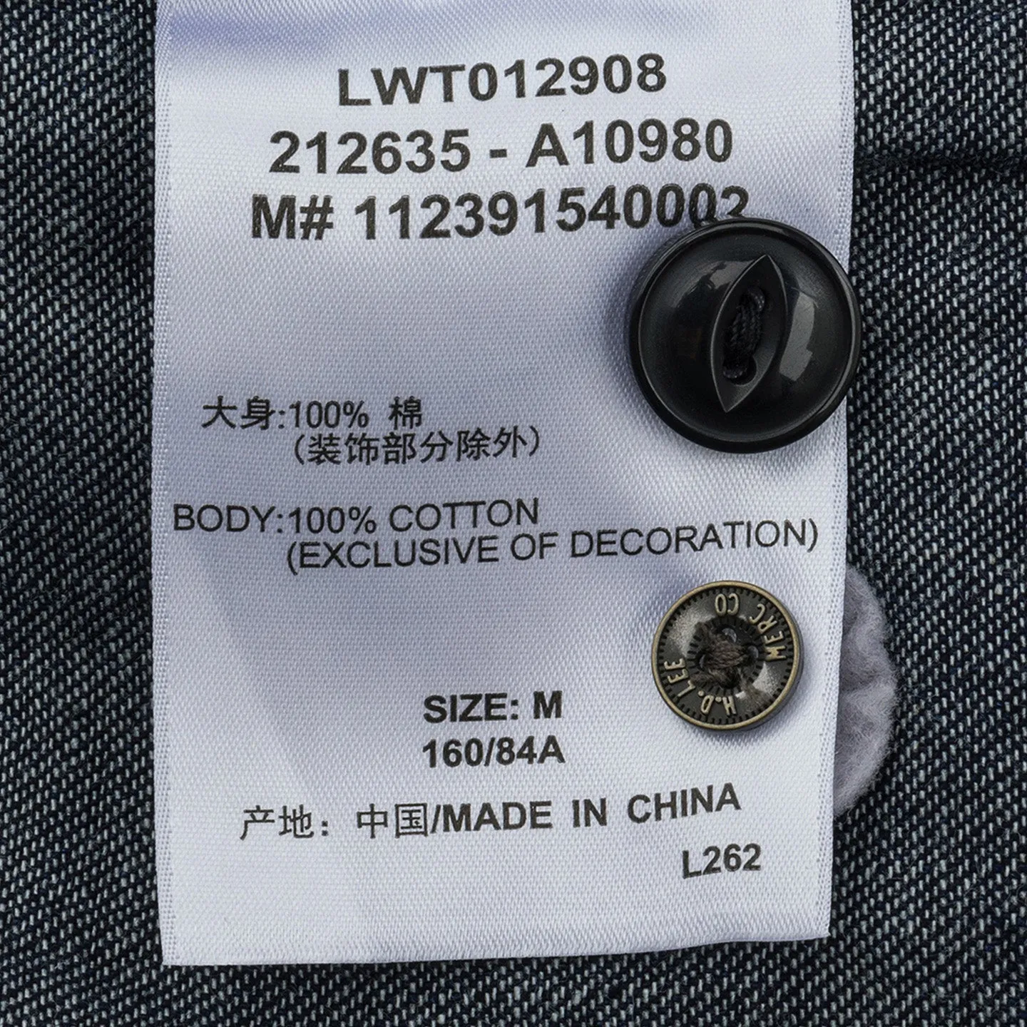 Lee x Feng Chen Wang Women Denimskjorte mørk L/S