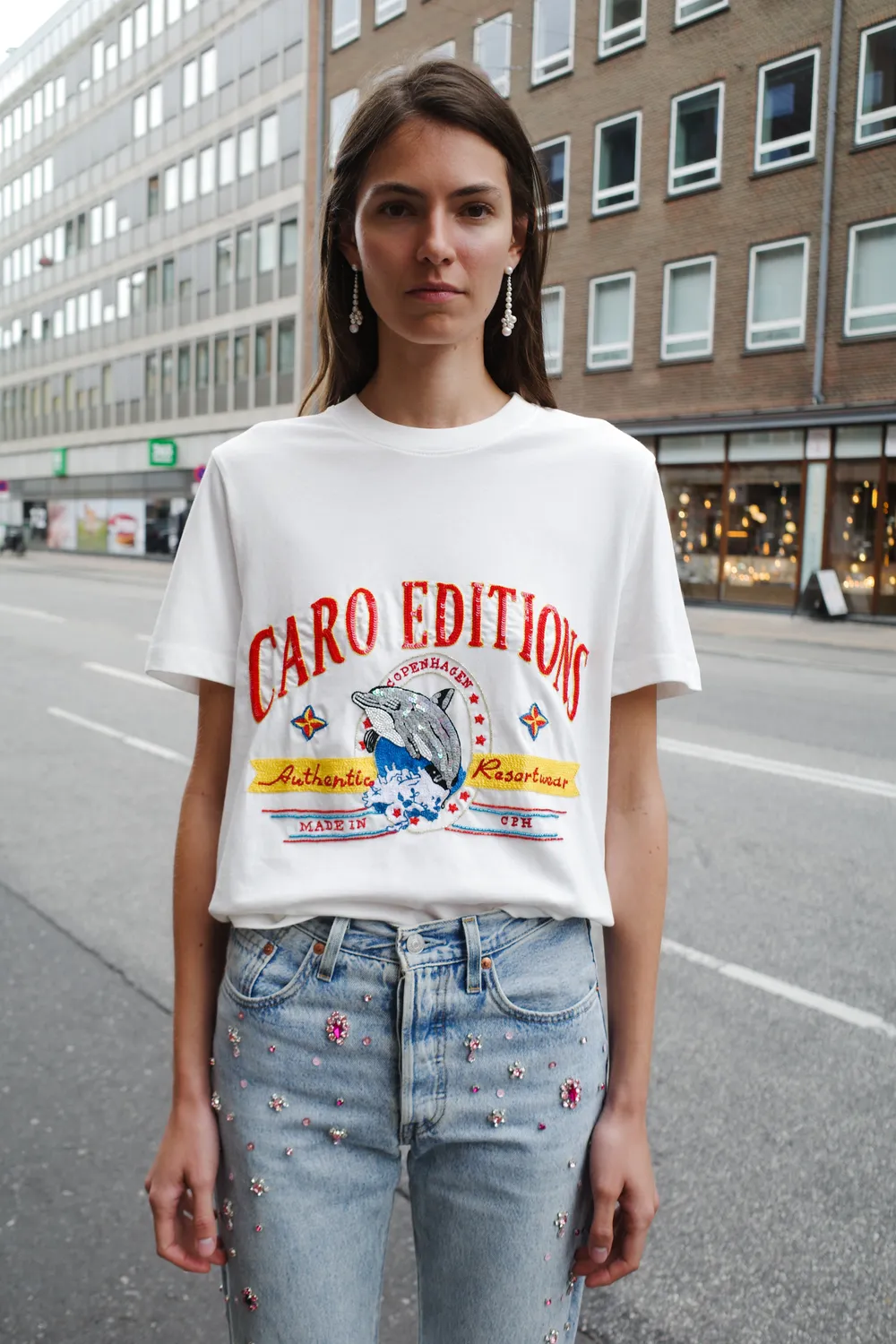 Caro Editions Freddy T-shirt hvid økologisk