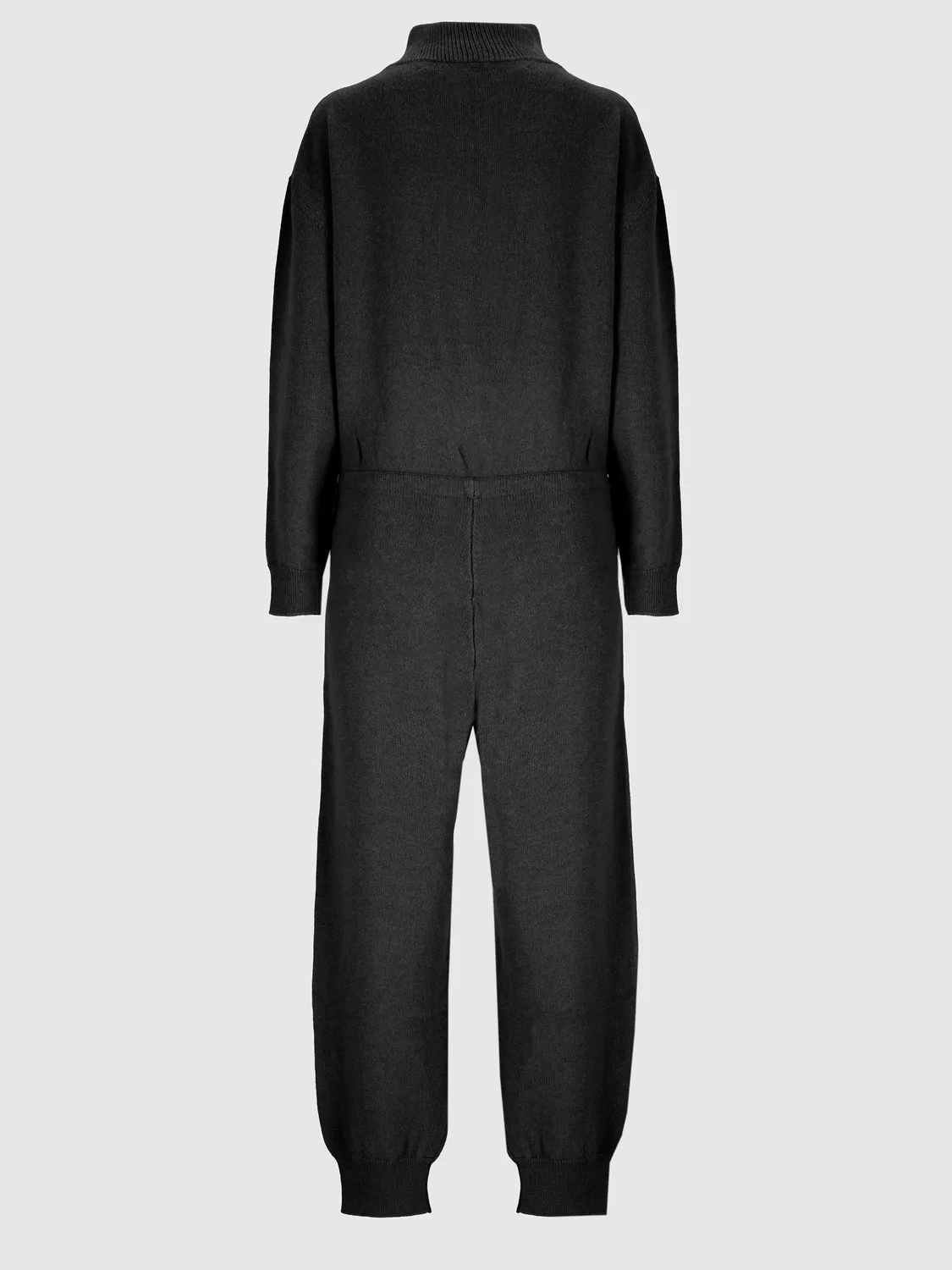 Laneus strik jumpsuit uld alpaka sort