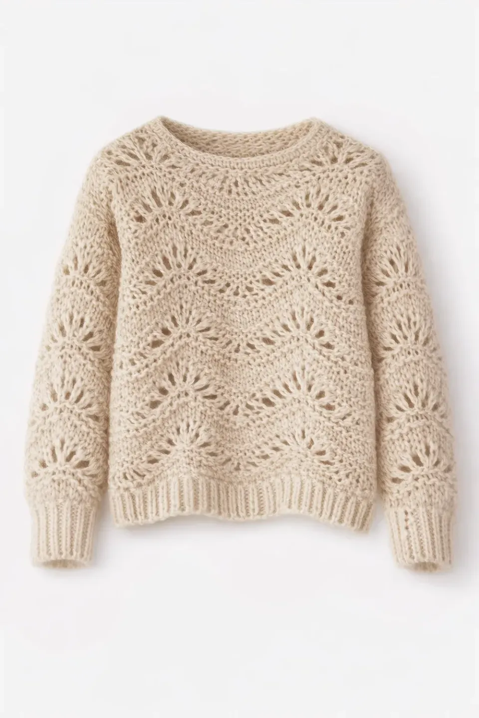 DAWNXDARE Ella 112 striktrøje sand mohair