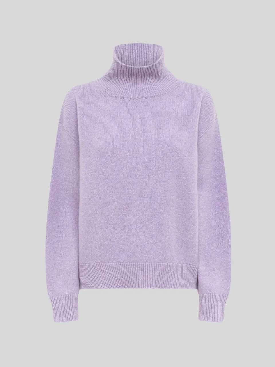 Laneus Boxy Turtleneck rullekrave wisteria uld