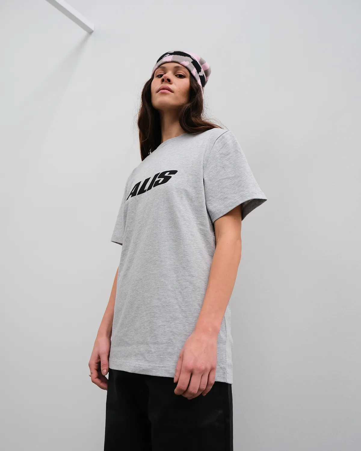 Alis Essential Jeron T-shirt Grey Melange logo