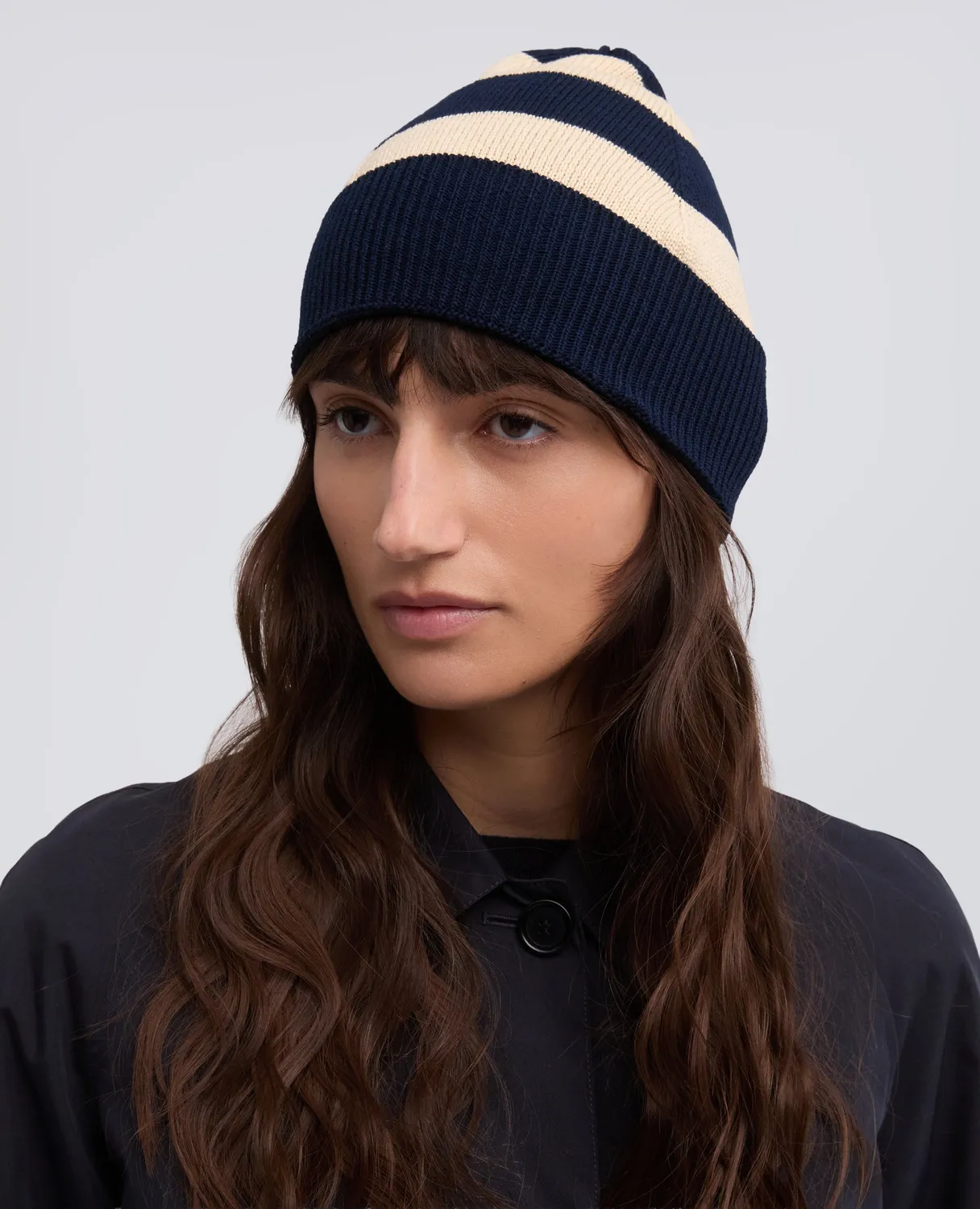 Aspesi Hat Rope Blue bomuldshat