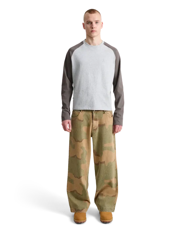 Alis Sol langærmet t-shirt grey melange bomuld