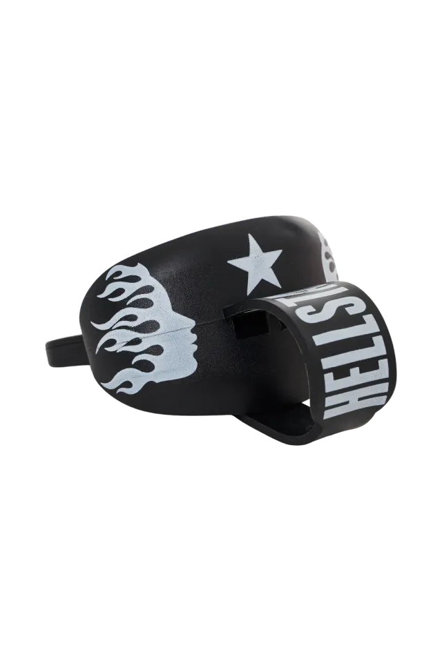 Hellstar Sports mundbeskytter med strop neon grøn OS