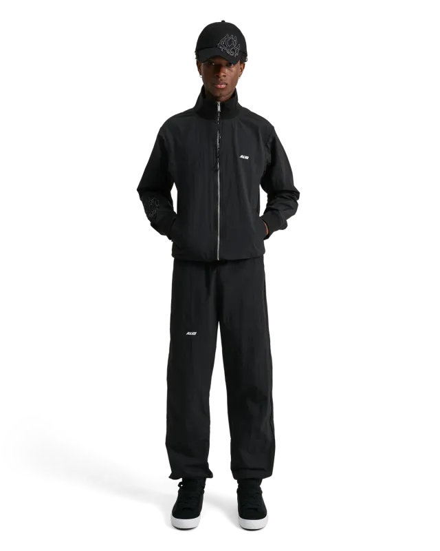 Alis Koston kasket sort bomuld lotus