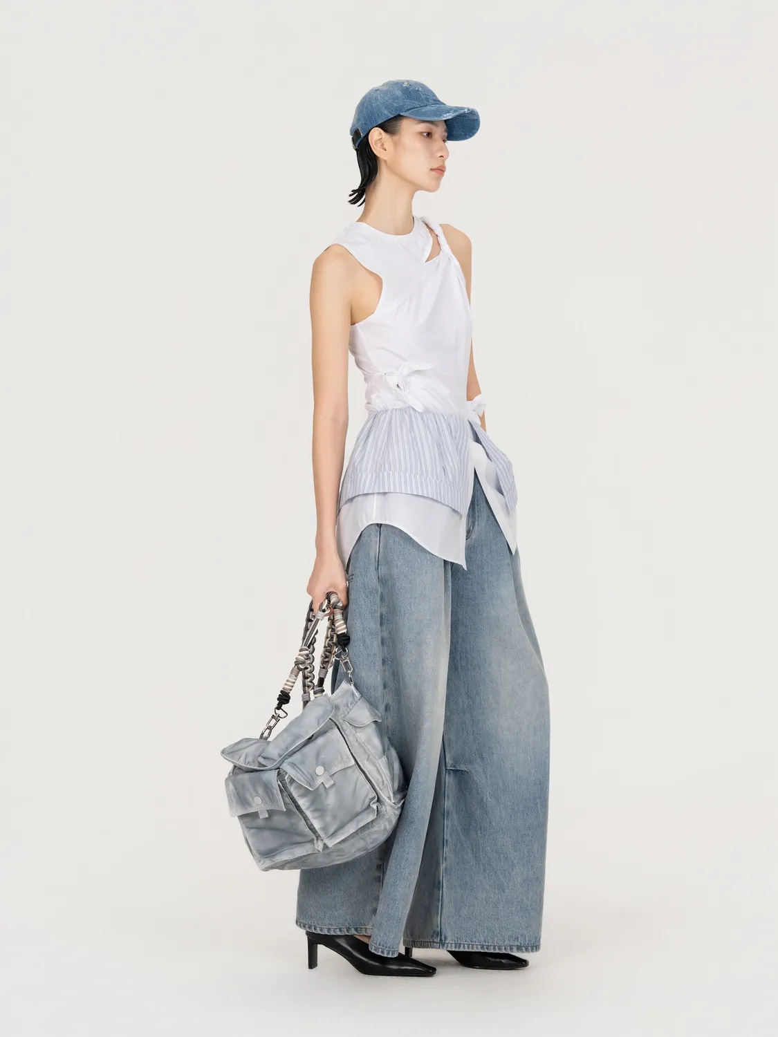 Feng Chen Wang Knotted tanktop hvid