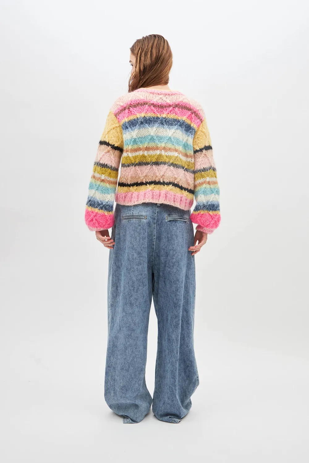 DAWNXDARE Bella 900 Multi pullover cropped mohair multi
