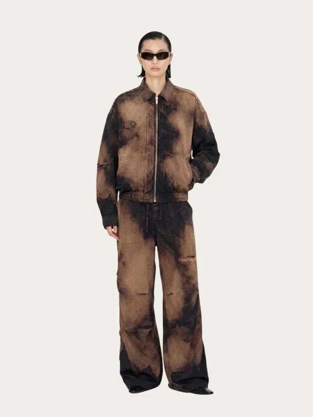 Feng Chen Wang Decayed Check jakke ternet uldlook