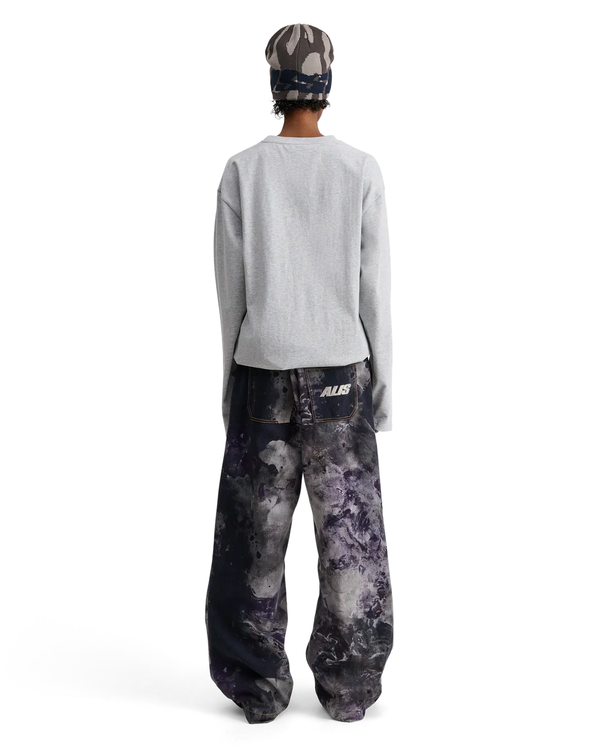 Alis Joshua langærmet t-shirt Grey Melange bomuld