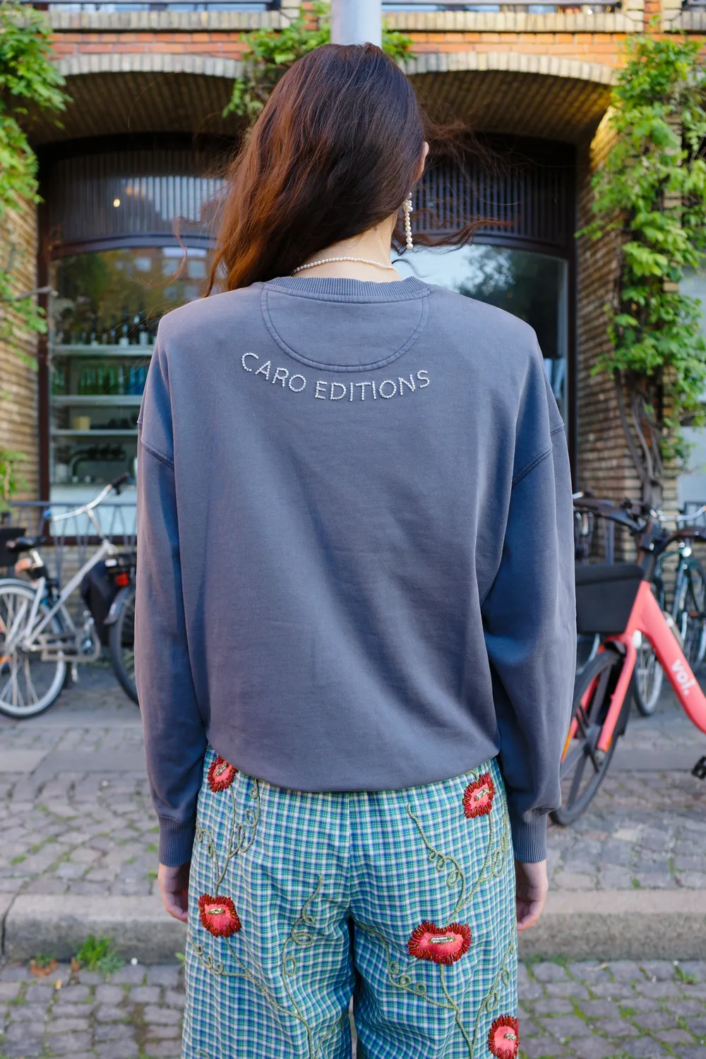 Caro Editions Freddy sweatshirt Harlequins grå