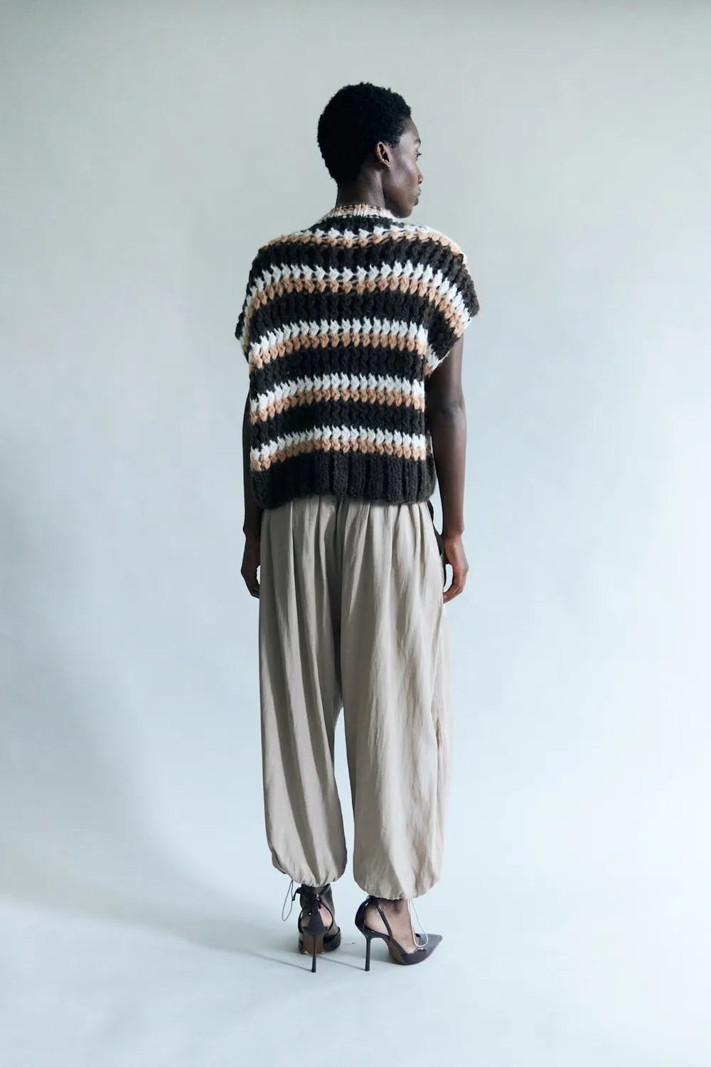 DAWNXDARE JANIE strikvest brun mohair