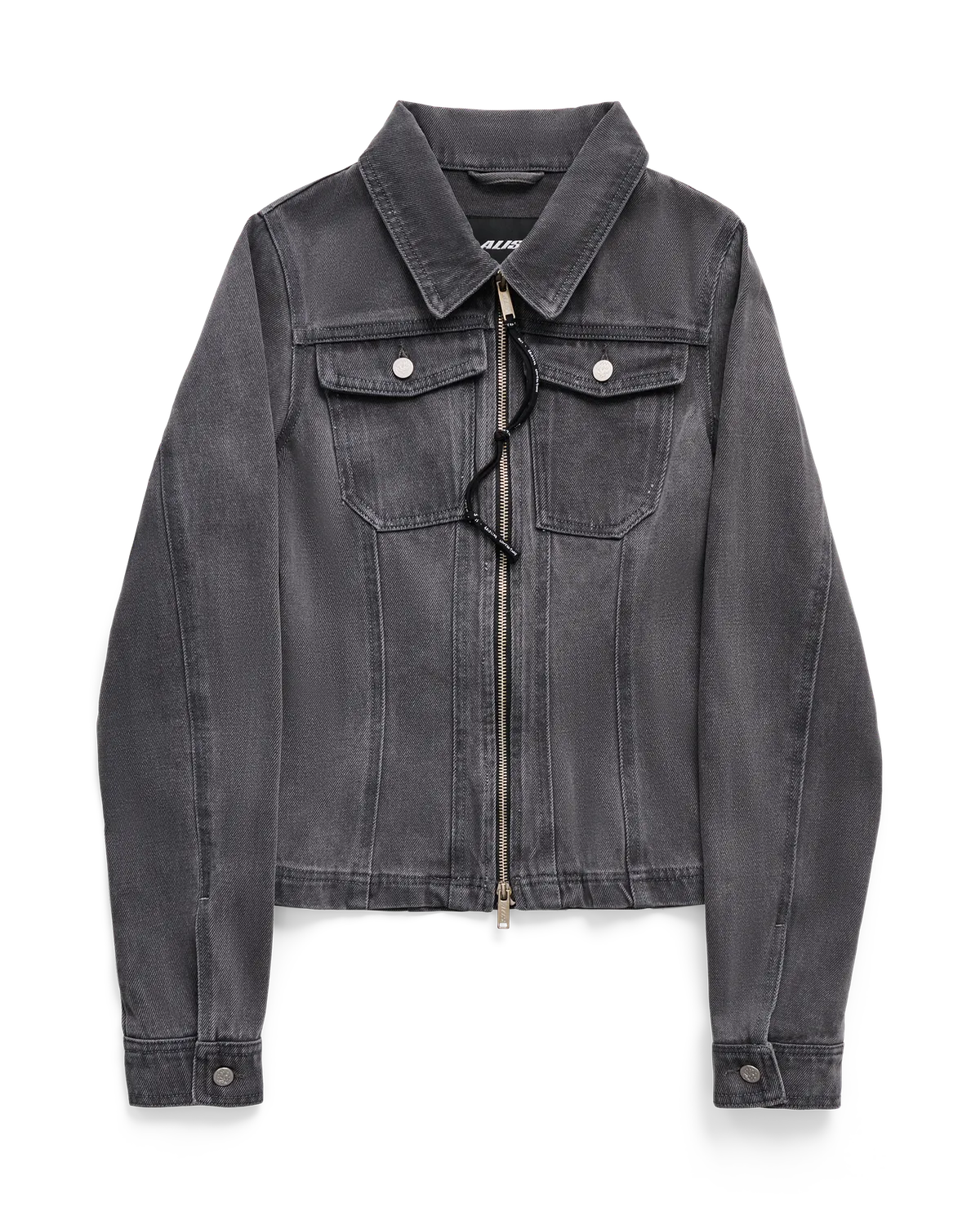 Alis Jenn Short Fitted denimjakke washed grey