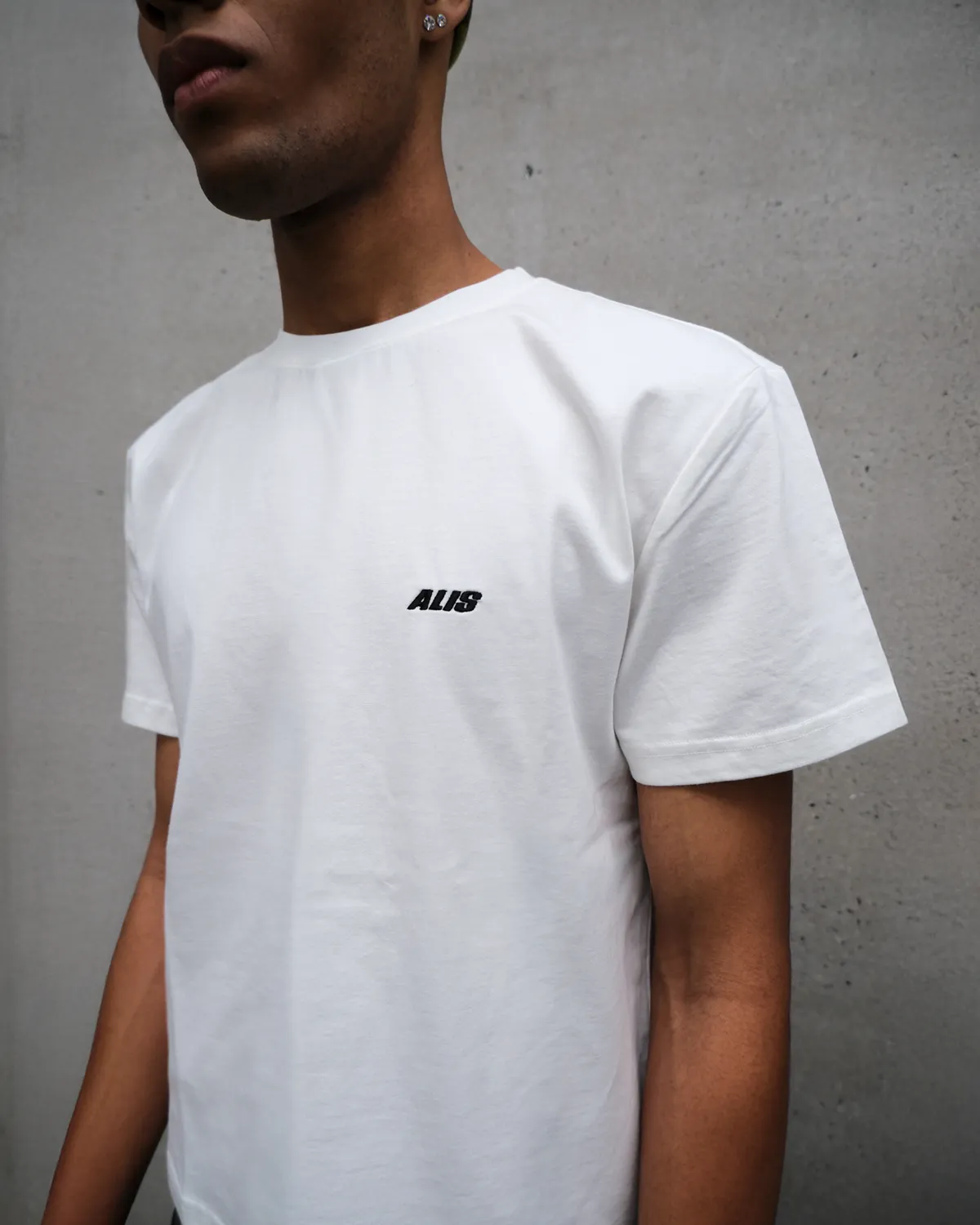 Alis Torey cropped t-shirt hvid bomuld