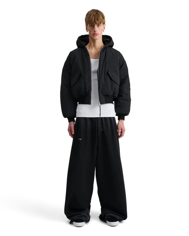 Alis Hoiy Oversized Bomberjakke sort nylon