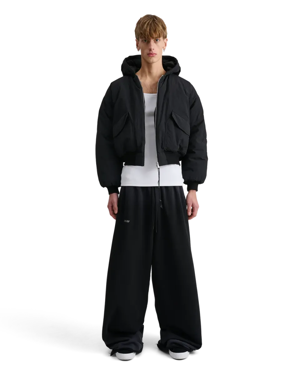 Alis Hoiy Oversized Bomberjakke sort nylon