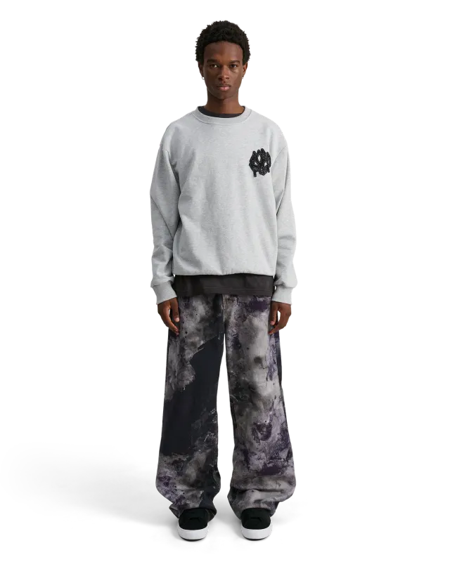 Alis Greco sweatshirt grey melange herre bomuld