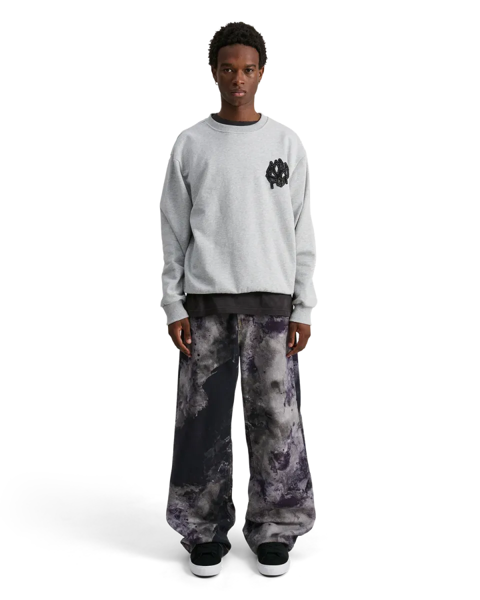 Alis Greco sweatshirt grey melange herre bomuld