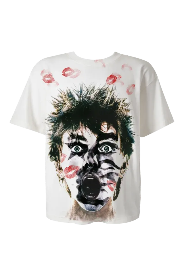 Hellstar French Kiss T-shirt hvid vintage