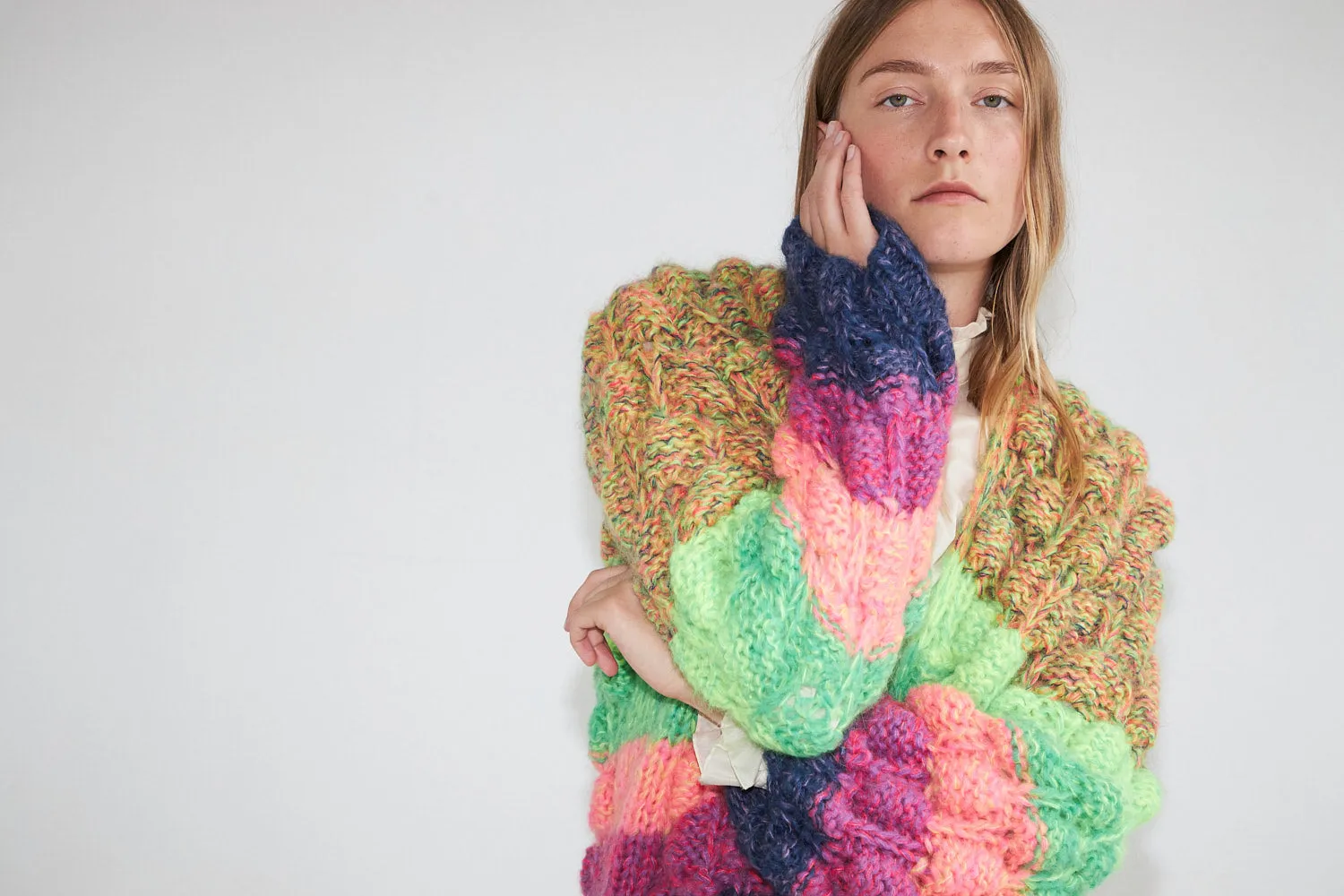 Dawnxdare Arena Rainbow 840 Bold Rainbow cardigan