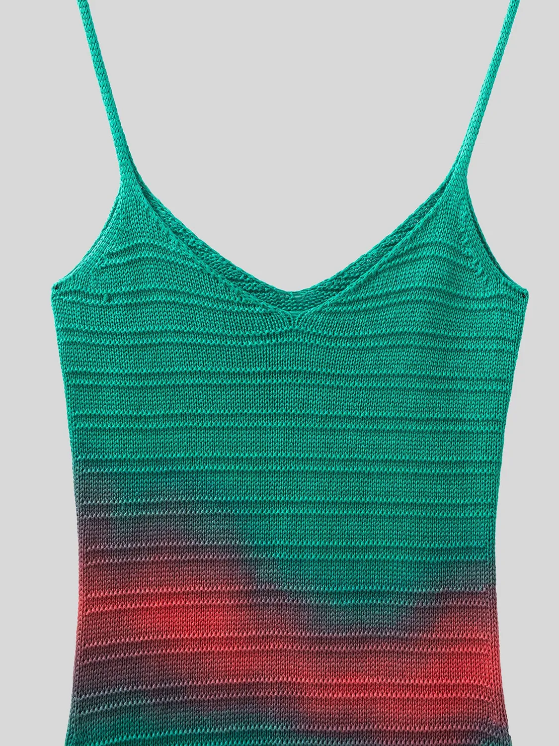 Laneus rainbow strikkjole multicolour bomuld