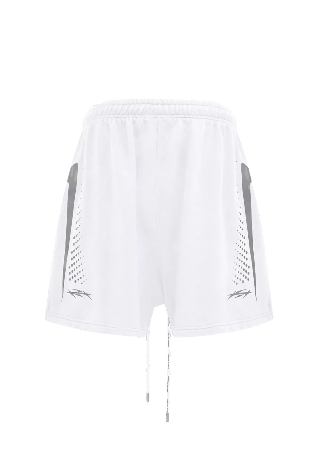 Hellstar Hype Flight sweatshorts hvid flame print