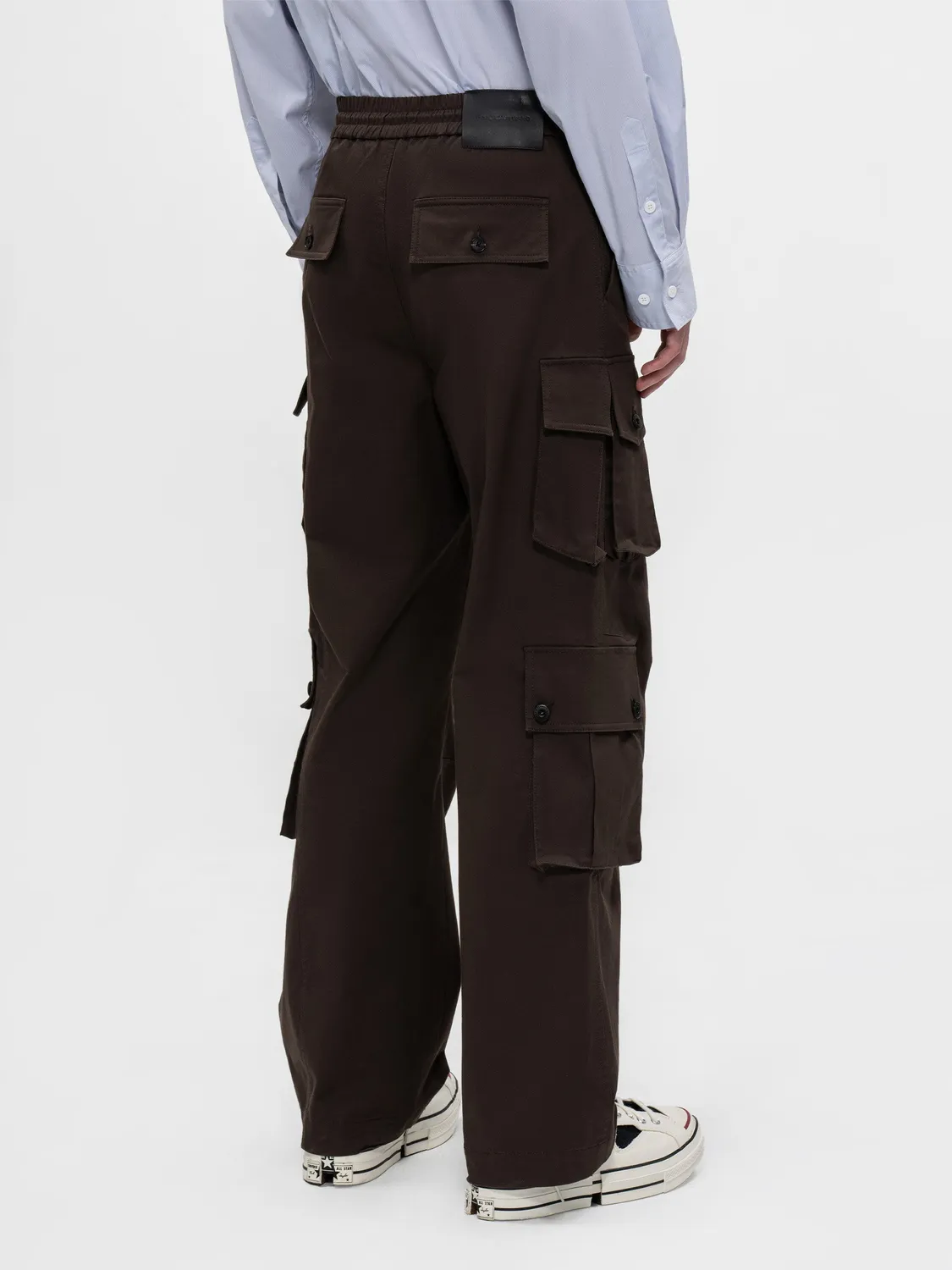 Feng Chen Wang cargo bukser herre elastik relaxed
