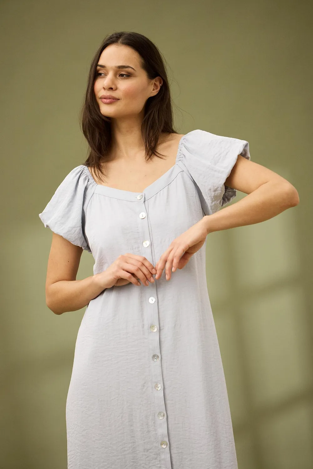IN FRONT Filippa kjole med knapper S-XXL