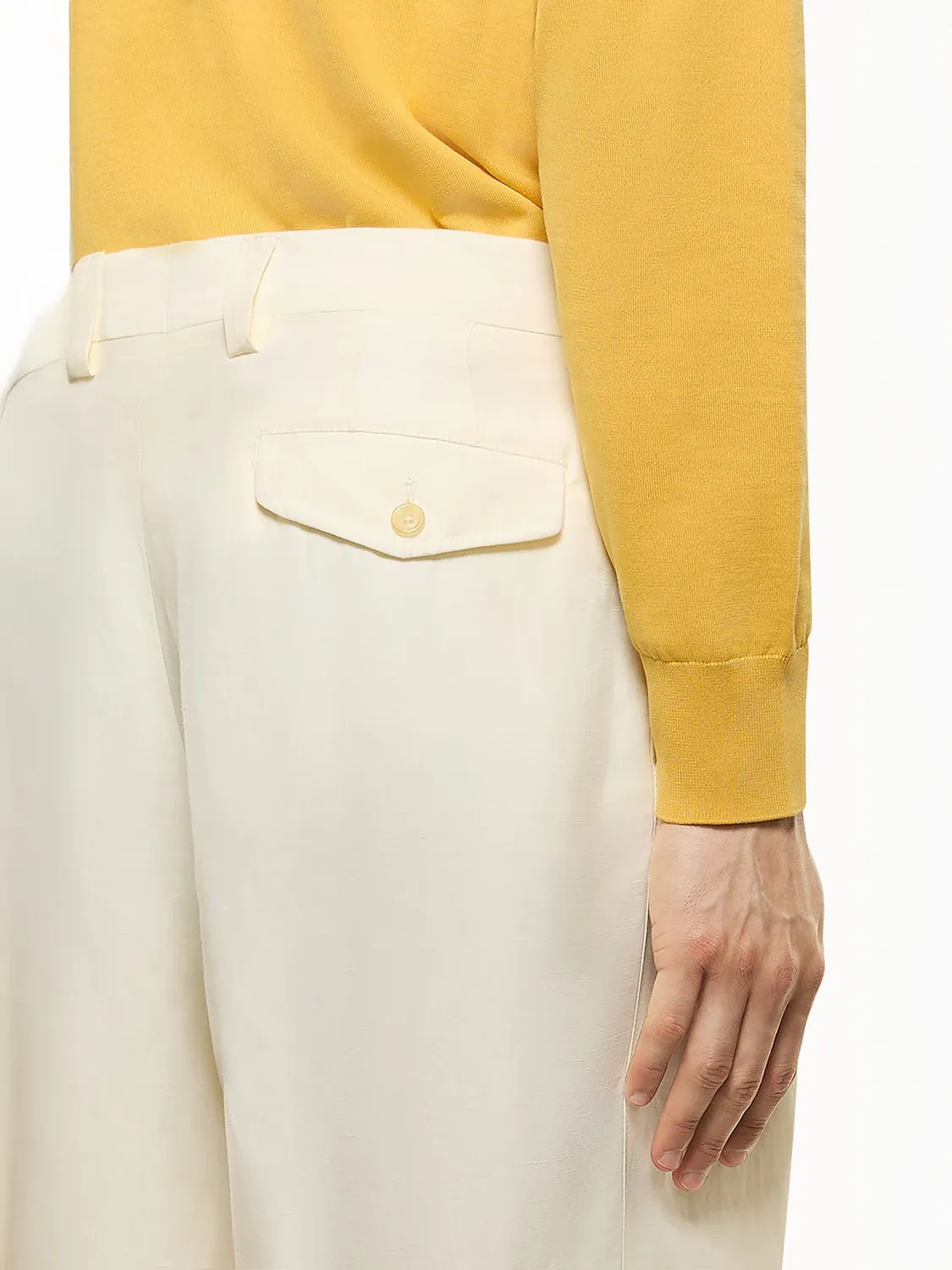 Laneus skræddersyede bermudashorts creme