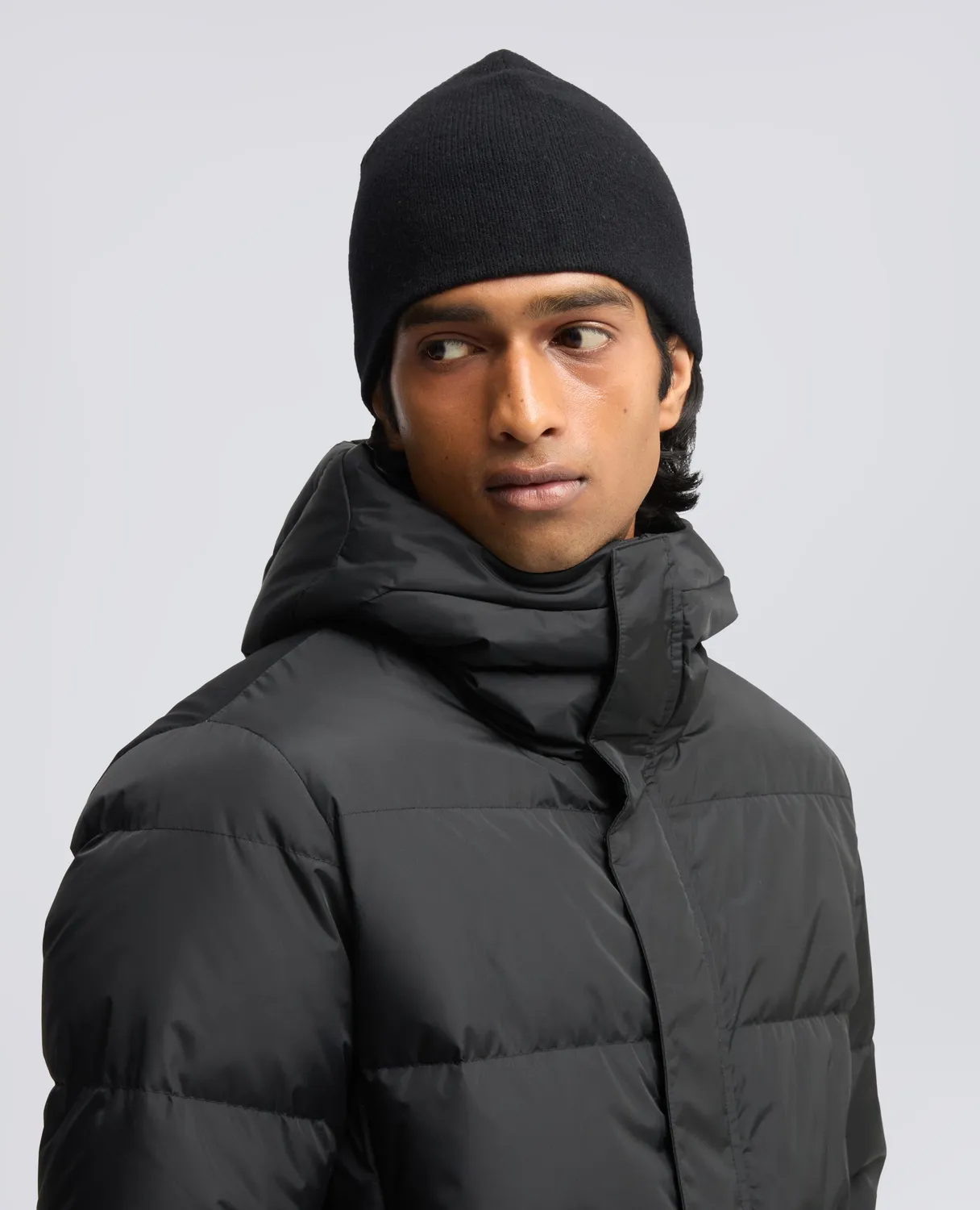 Aspesi Uld Hue Sort Cashmere Yak Rib
