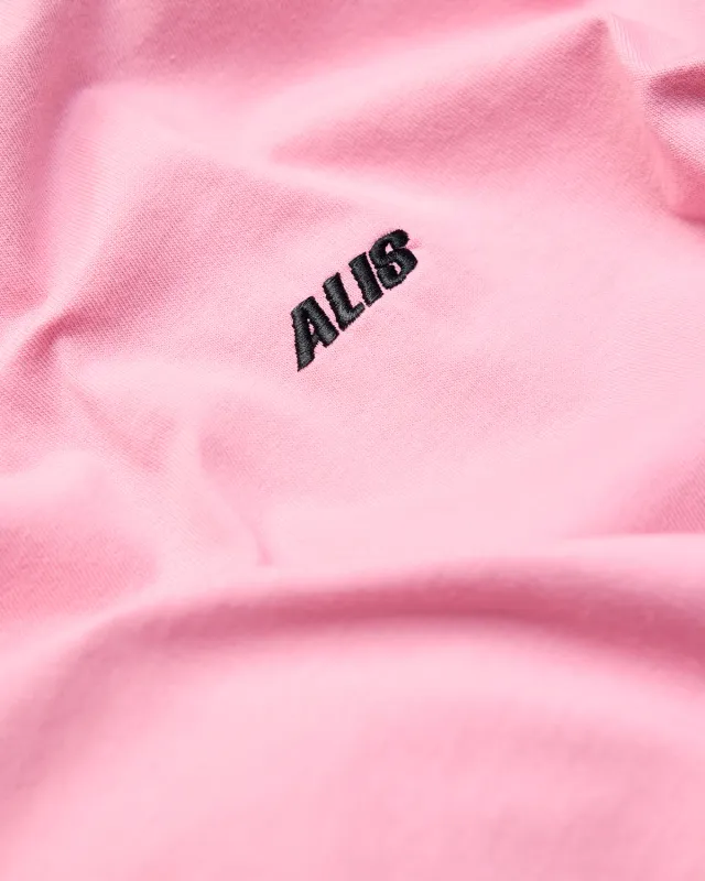 Alis Torey cropped t-shirt Solid Pink bomuld