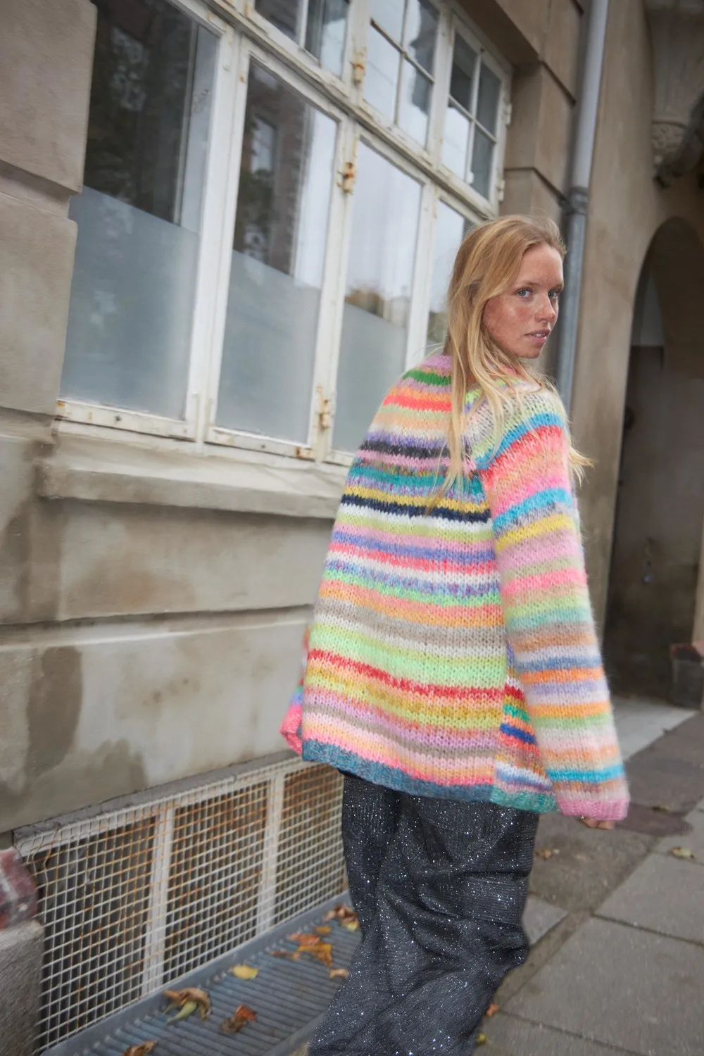 DAWNXDARE MARS DS strikcardigan 900 multi stribet