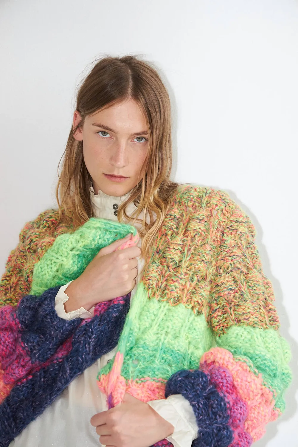 Dawnxdare Arena Rainbow 840 Bold Rainbow cardigan