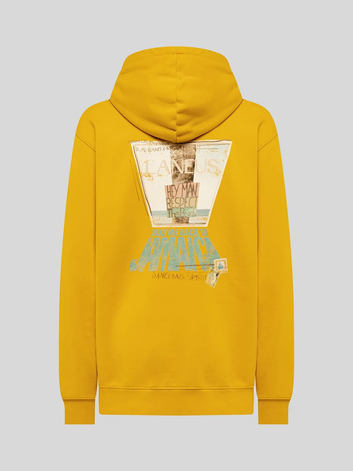 Laneus Cotton Hoodie hættetrøje safran bomuld