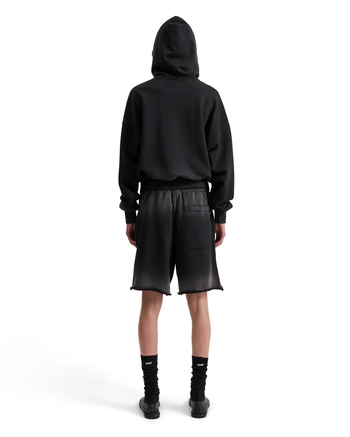 Alis Malto Cropped Hoodie W/ Print hoodie sort cropped