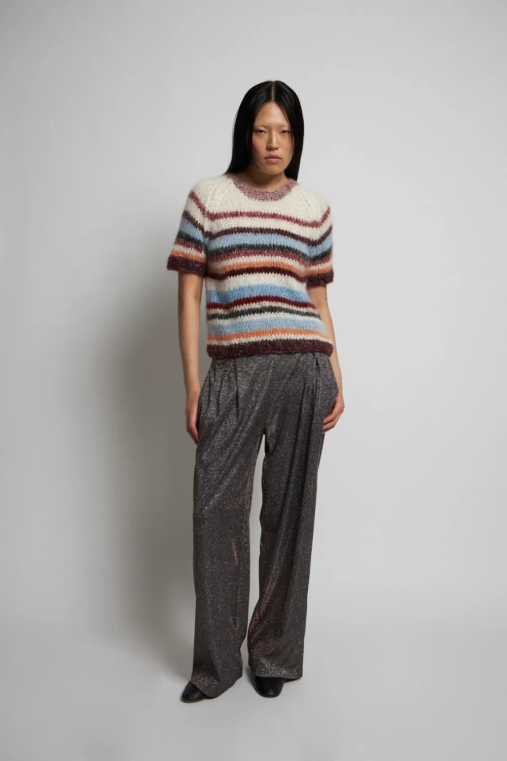 DAWNXDARE ESTELLE striktrøje 902 chalk multi mohair