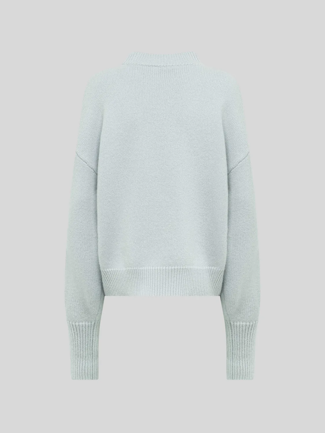 Laneus Asymmetric Box striktrøje salvie uld angora