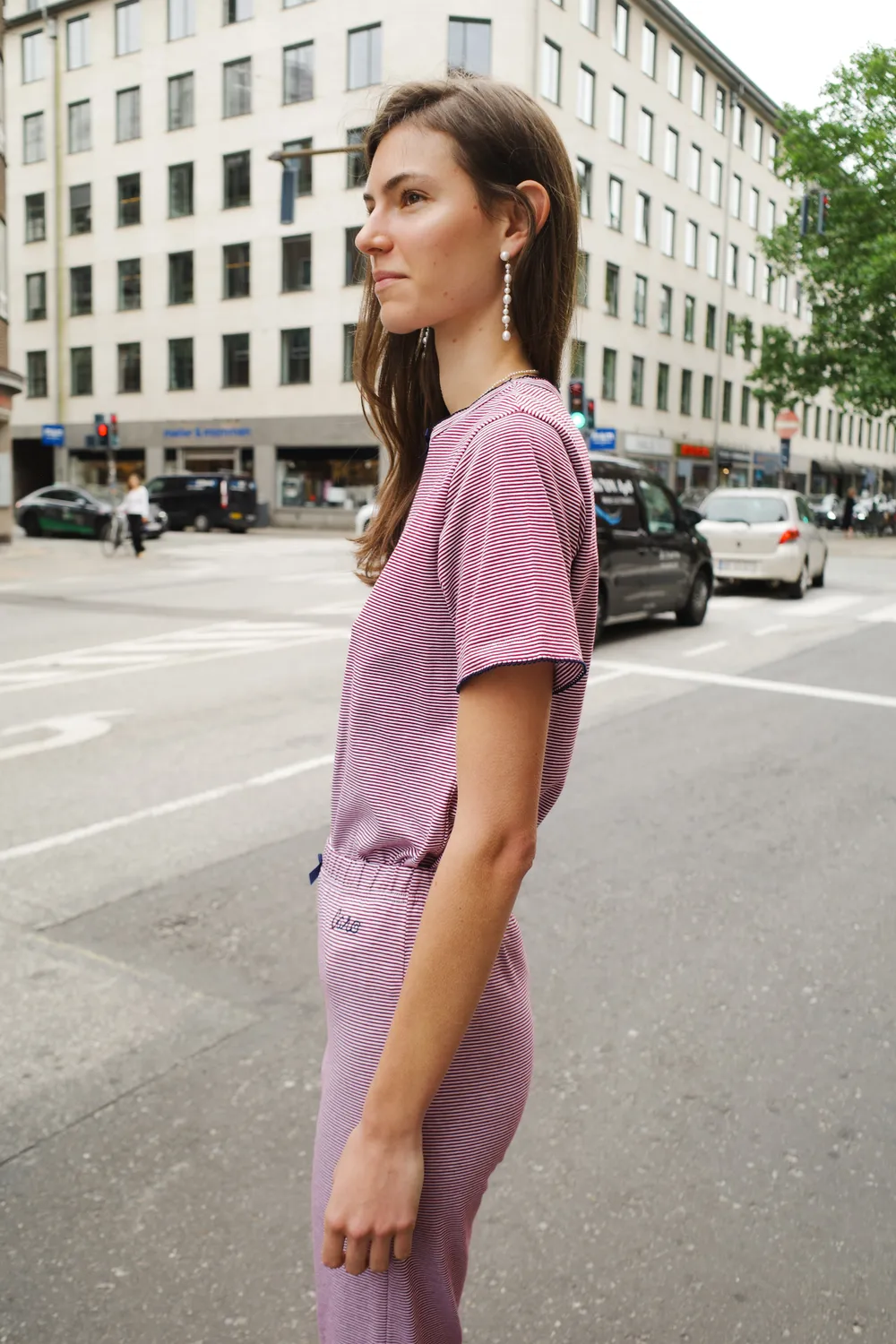 Caro Editions Jersey T-shirt rød stribet