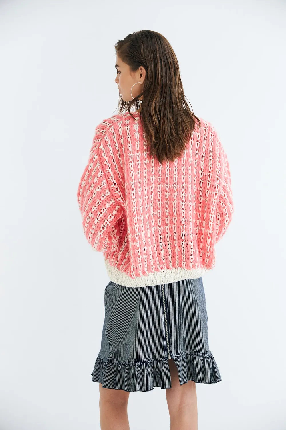 DAWNXDARE Annie 420 Melon cardigan strikket bomuld