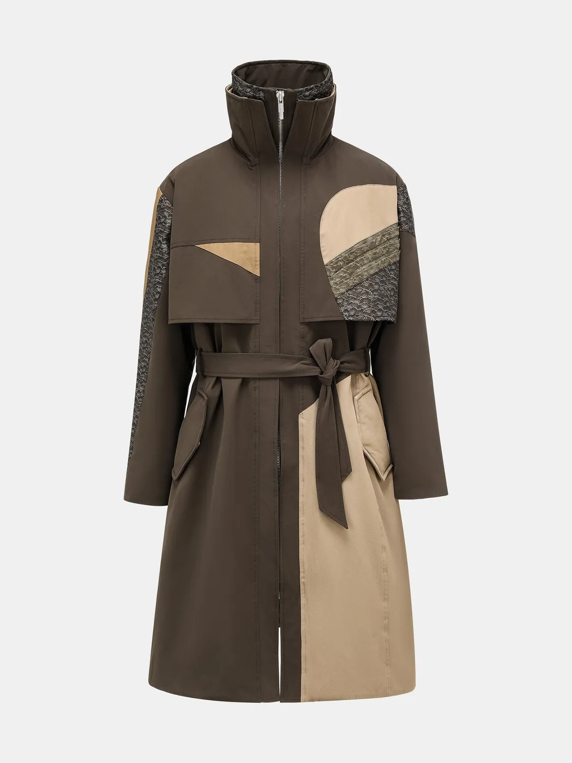 Feng Chen Wang Quilted Panel frakke XS-L quiltet