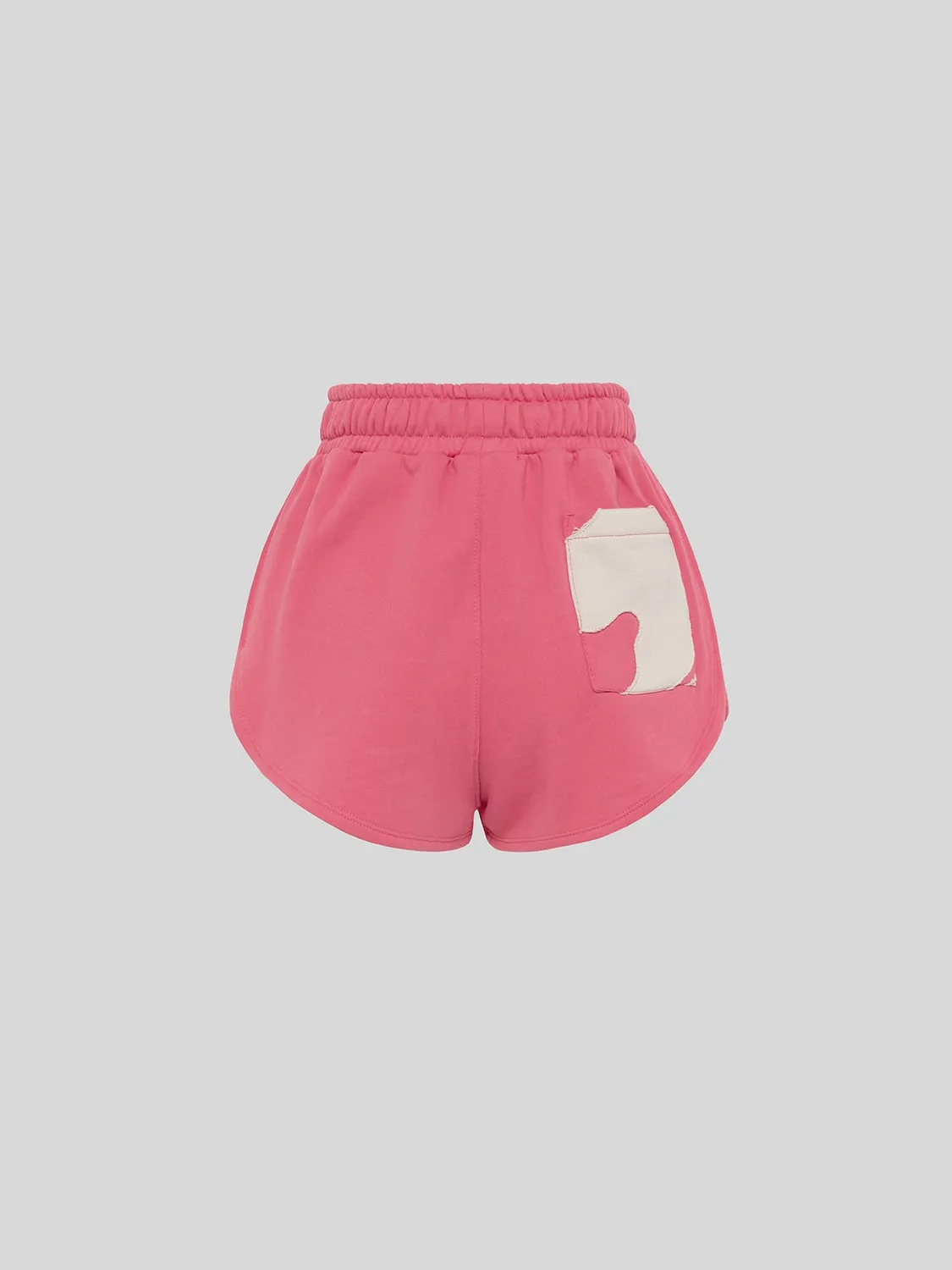 Laneus Sweatshorts shorts pink høj talje