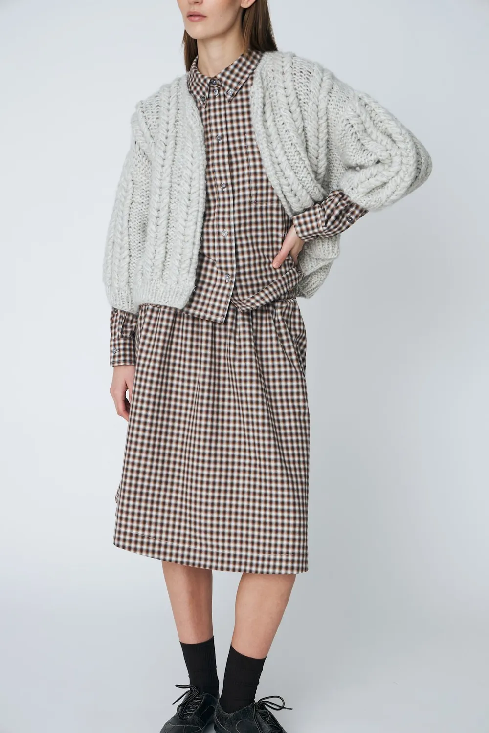 DAWNXDARE Annie cardigan strikcardigan vaporous fletstrik