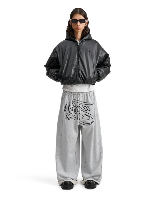 Alis Mikheil sweatpants wide grey melange
