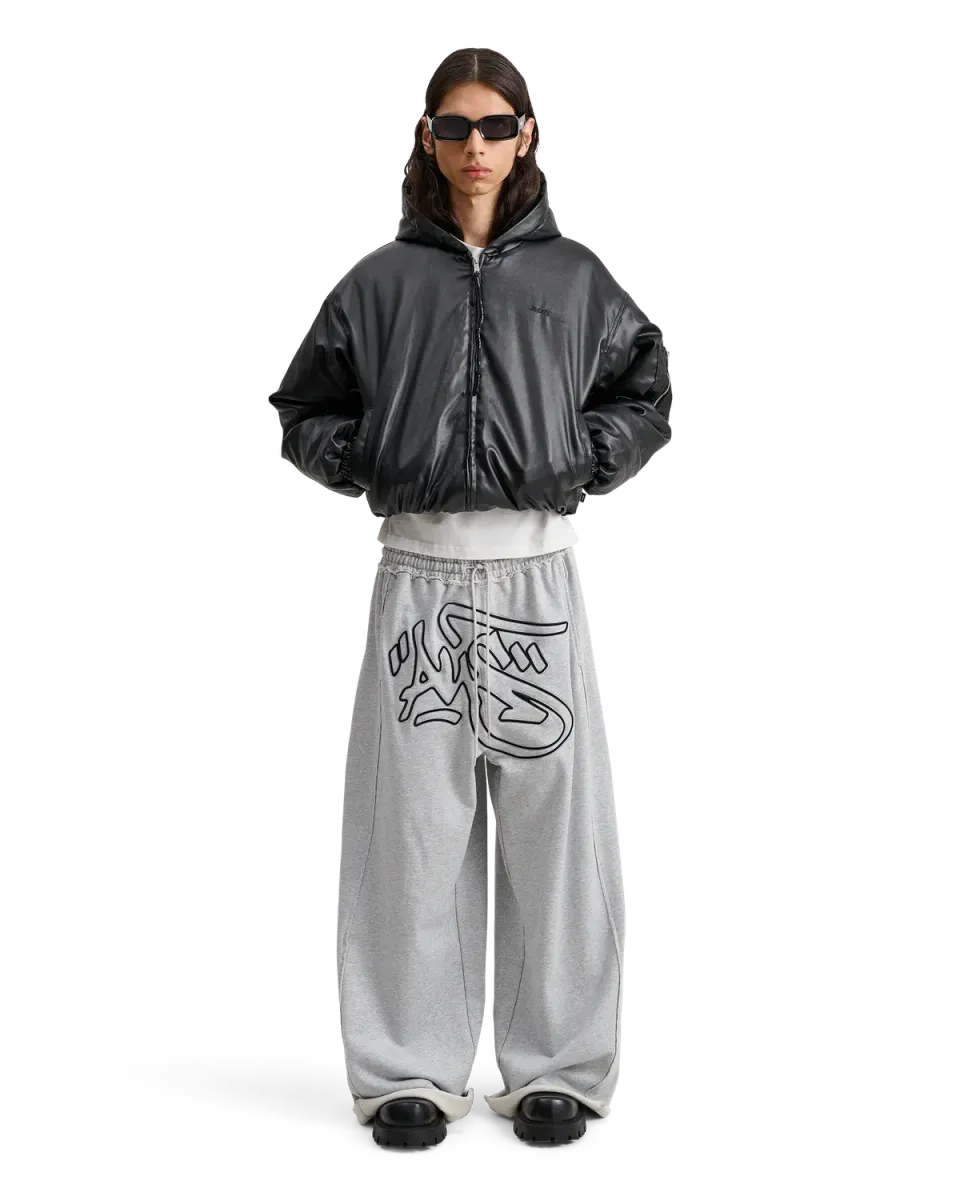 Alis Mikheil sweatpants wide grey melange