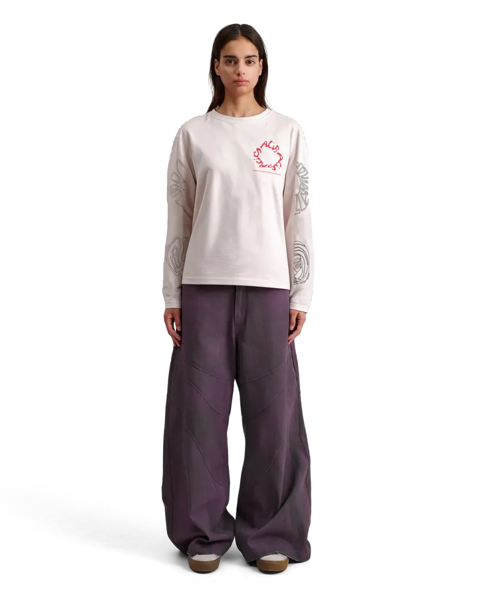Alis Joshua langærmet bluse offwhite bomuld