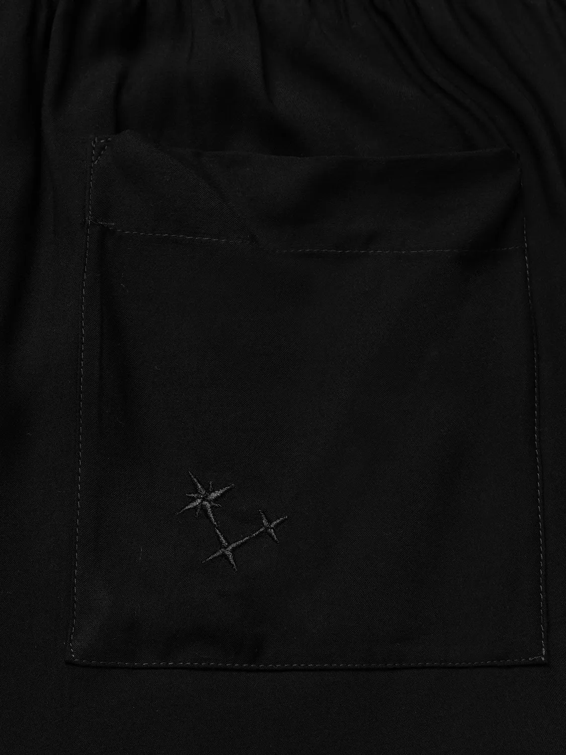Laneus shorts bermuda viskose sort