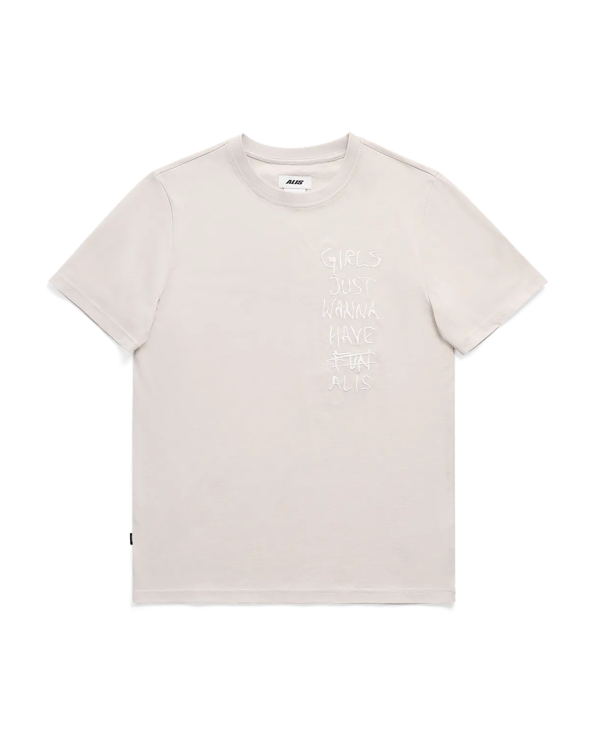 Alis Jeron t-shirt Off White broderet cropped