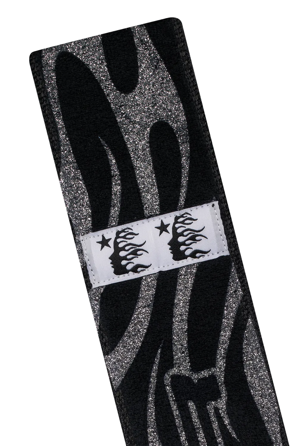 Hellstar Tribal Flame håndklæde glitter grå